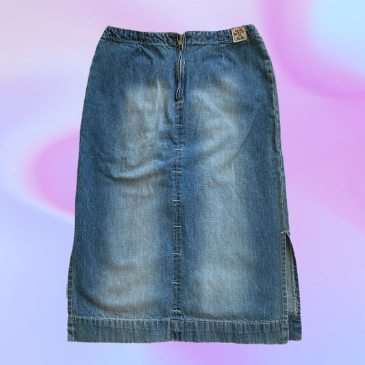 Vintage 90's Miss Sixty Midi Denim Skirt