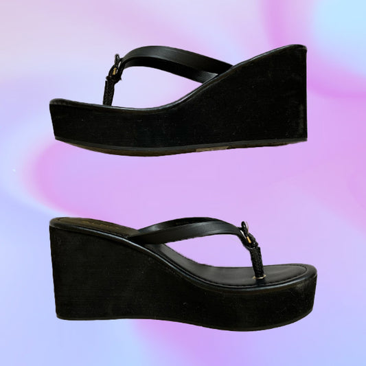 Vintage 90's Platform Flip Flops (38)
