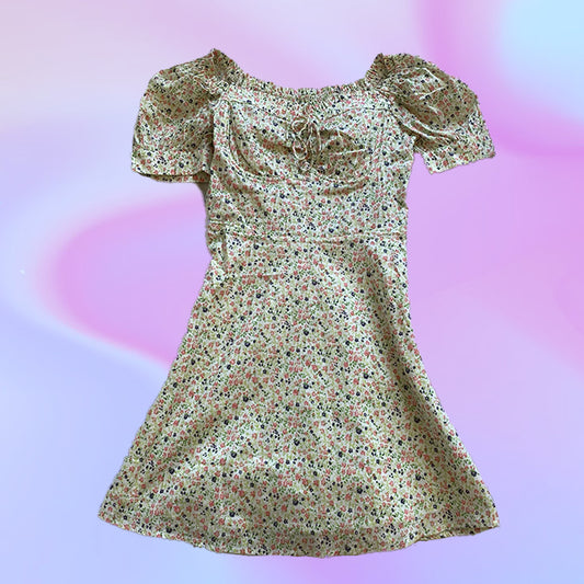 Vintage 90's Style Princess Floral Dress