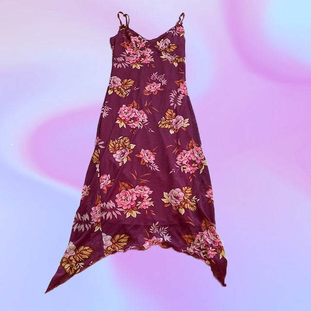 Vintage 90's Kookai Floral Mesh Maxi Dress