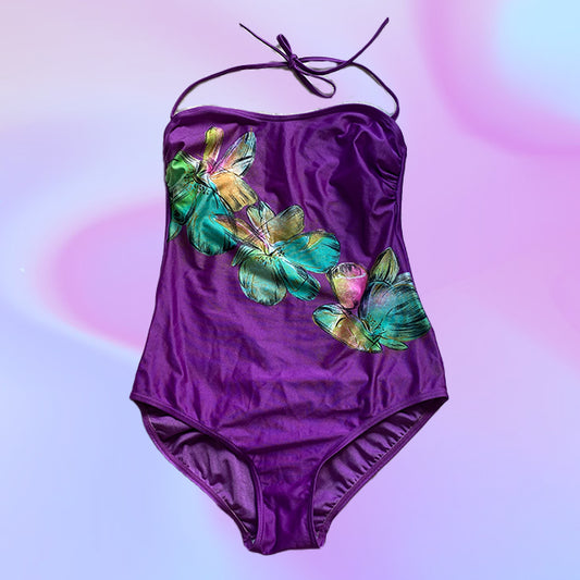 Vintage 80's Purple Swimsuit