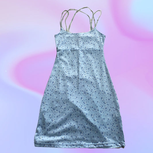Vintage 90's Pinkie Blue Ditsy Floral Cami Dress