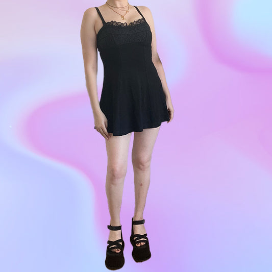 Vintage 90's Morgan de Toi Black Mini Dress