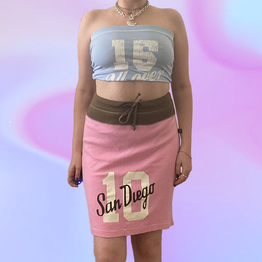 Vintage Y2K Sporty Midi Skirt