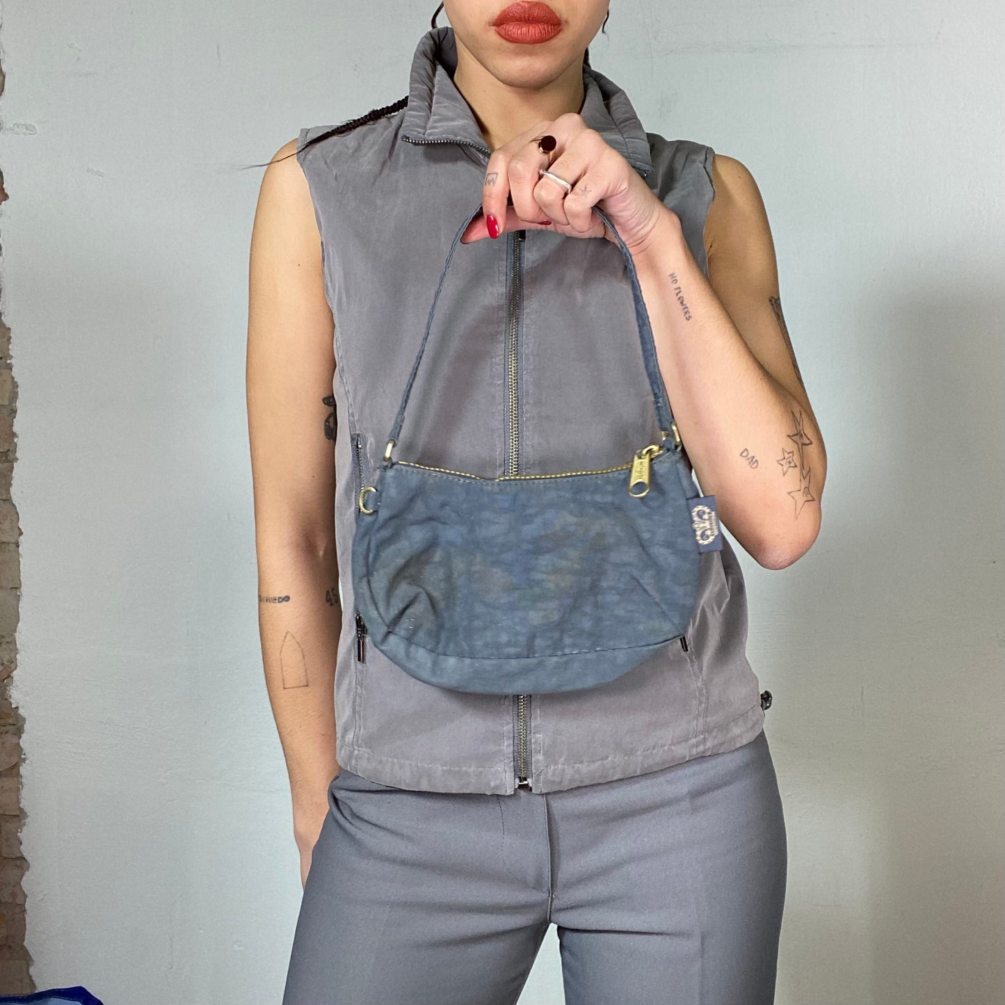 Vintage 2000's Skater Tiel Blue Tiny Shoulder Bag