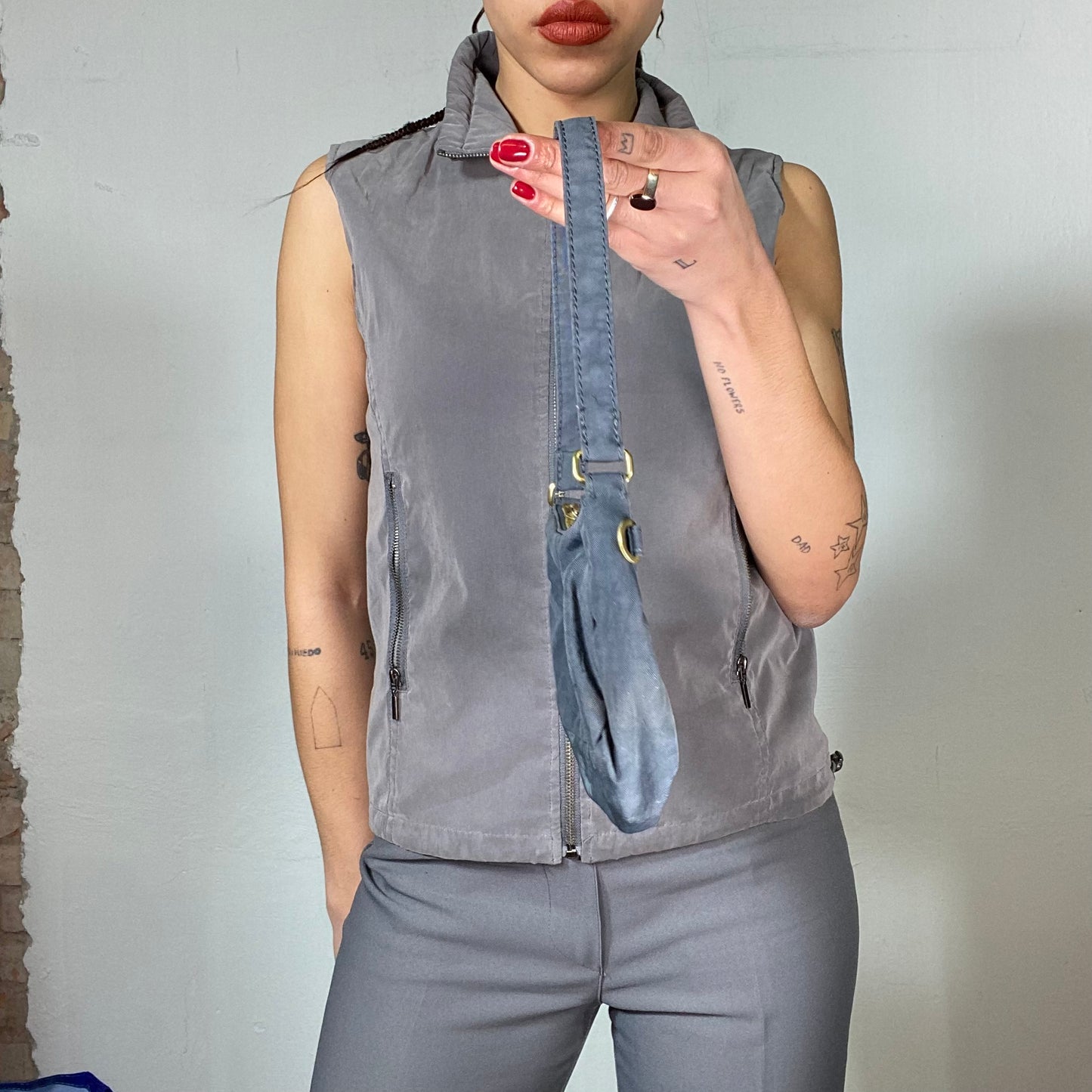 Vintage 2000's Skater Tiel Blue Tiny Shoulder Bag