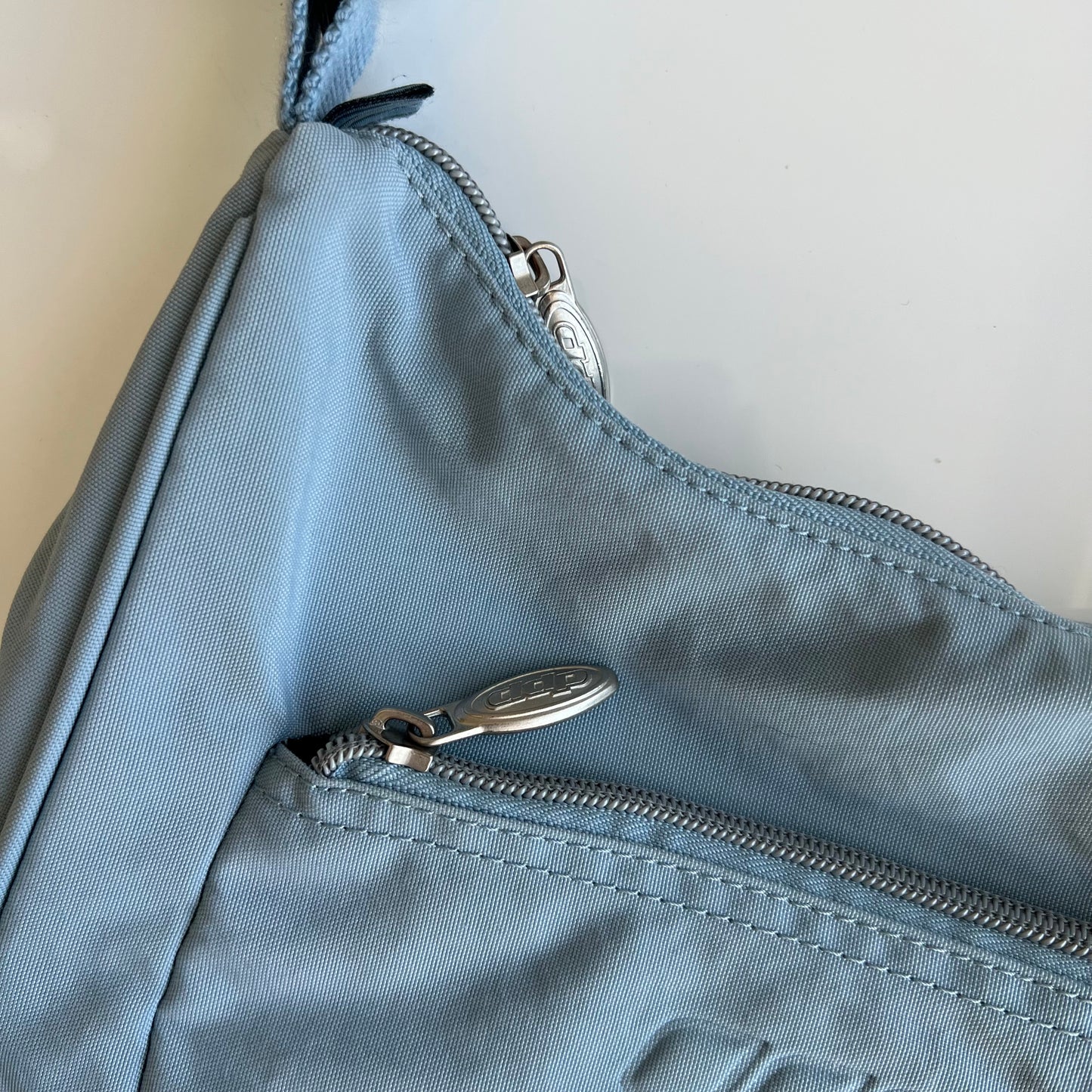 Vintage 90's Techwear Baby Blue Convertible Shoulder / Crossbody Bag