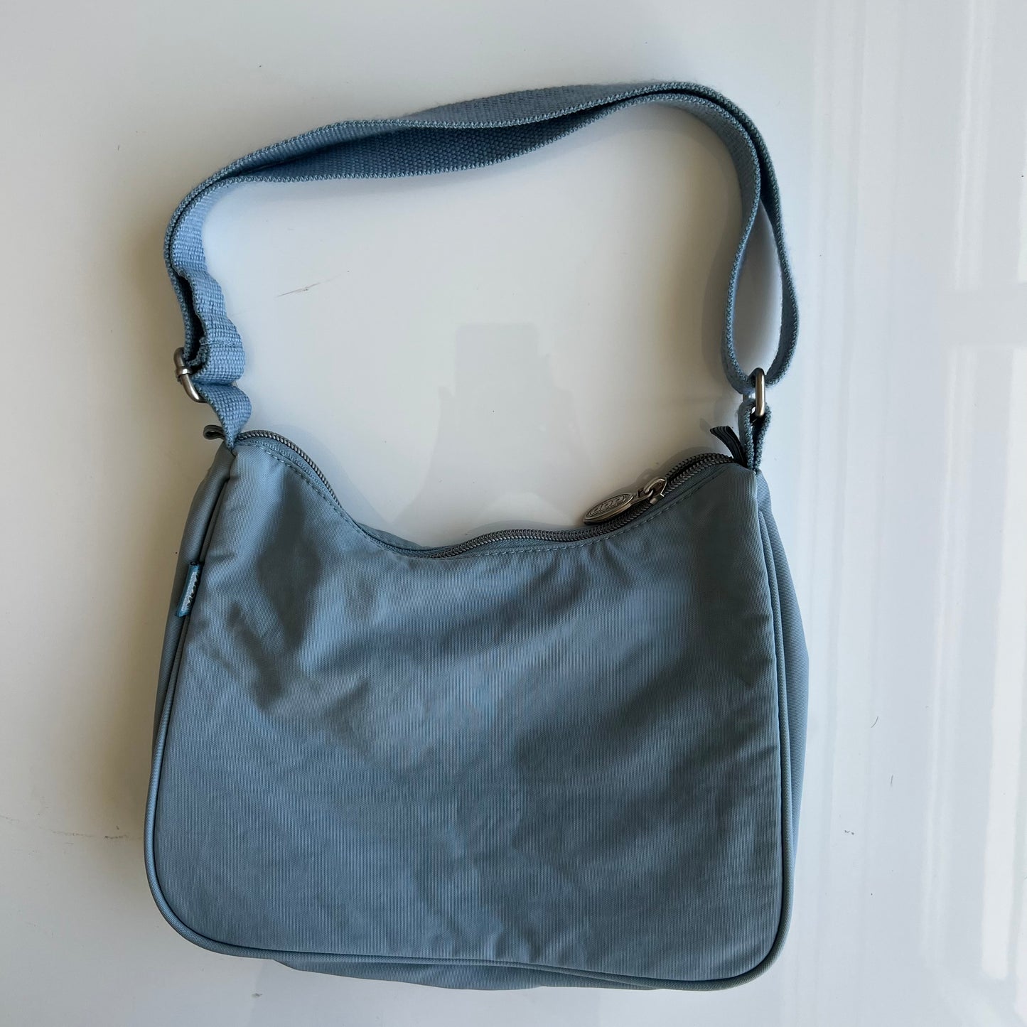 Vintage 90's Techwear Baby Blue Convertible Shoulder / Crossbody Bag