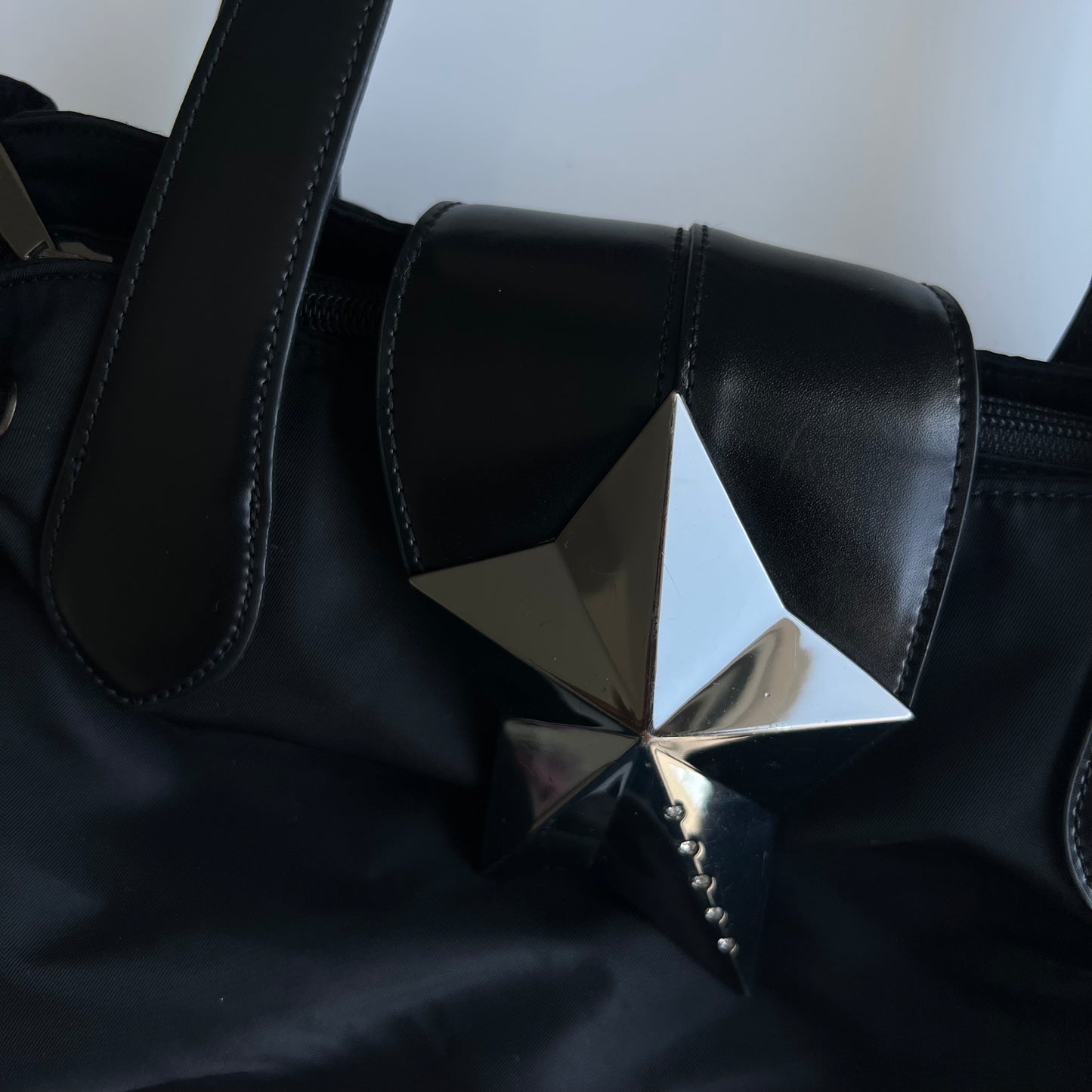 Vintage 90's Archive Mugler Black Shoulder Bag