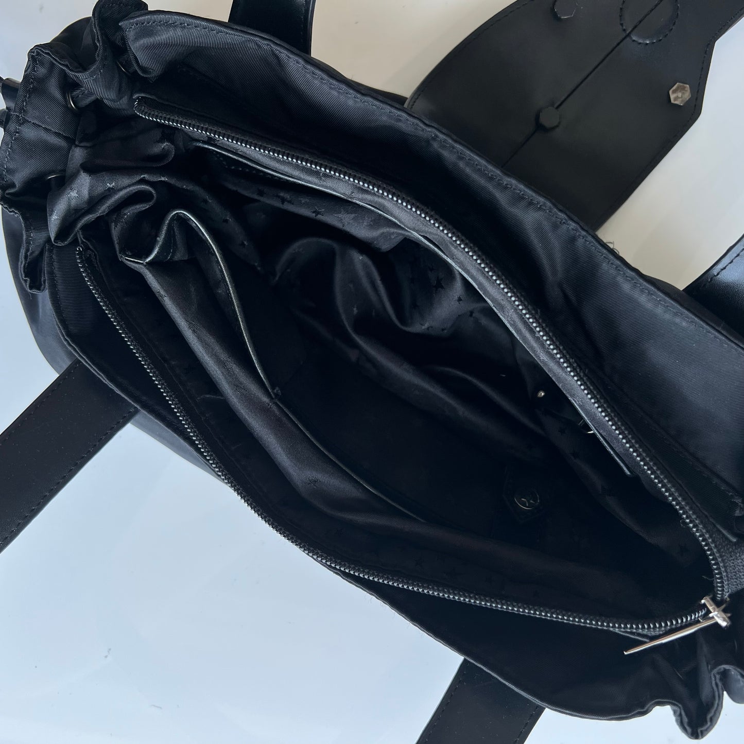 Vintage 90's Archive Mugler Black Shoulder Bag