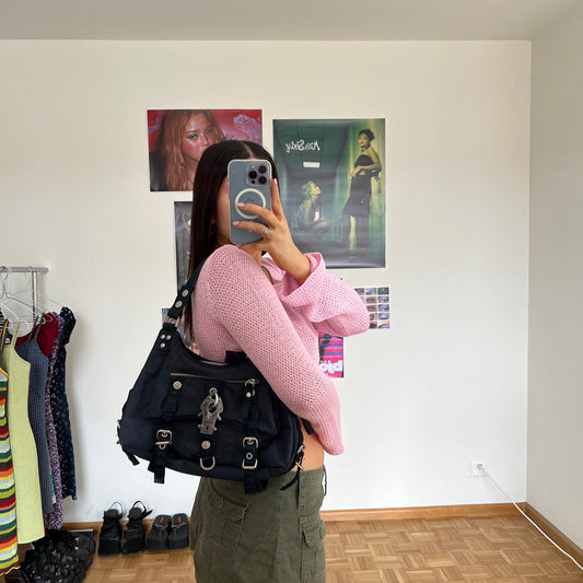 Vintage Y2K Cyber George Gina & Lucy Dark Navy Bag
