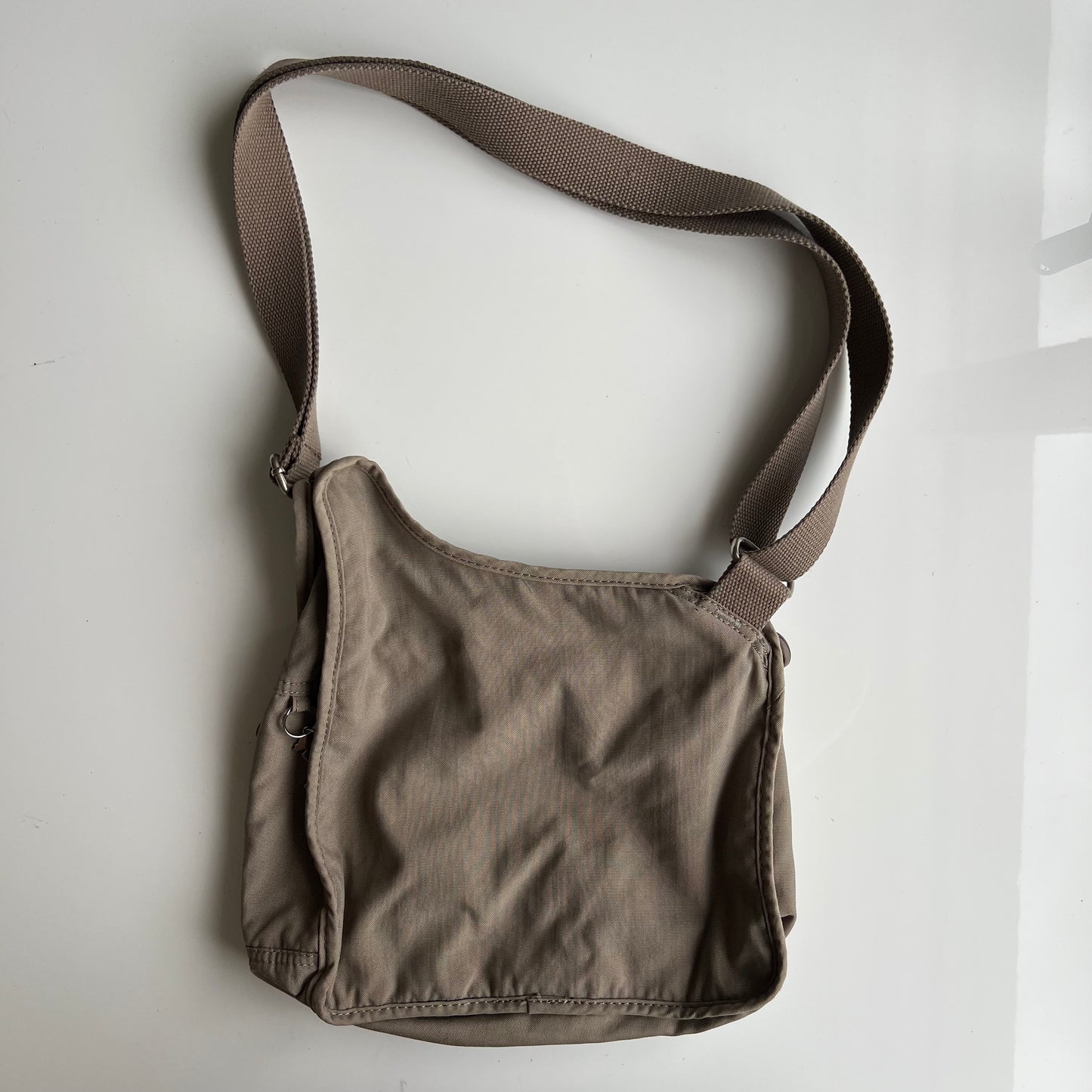 Vintage 90's Techwear Beige Cargo Side Crossbody Bag