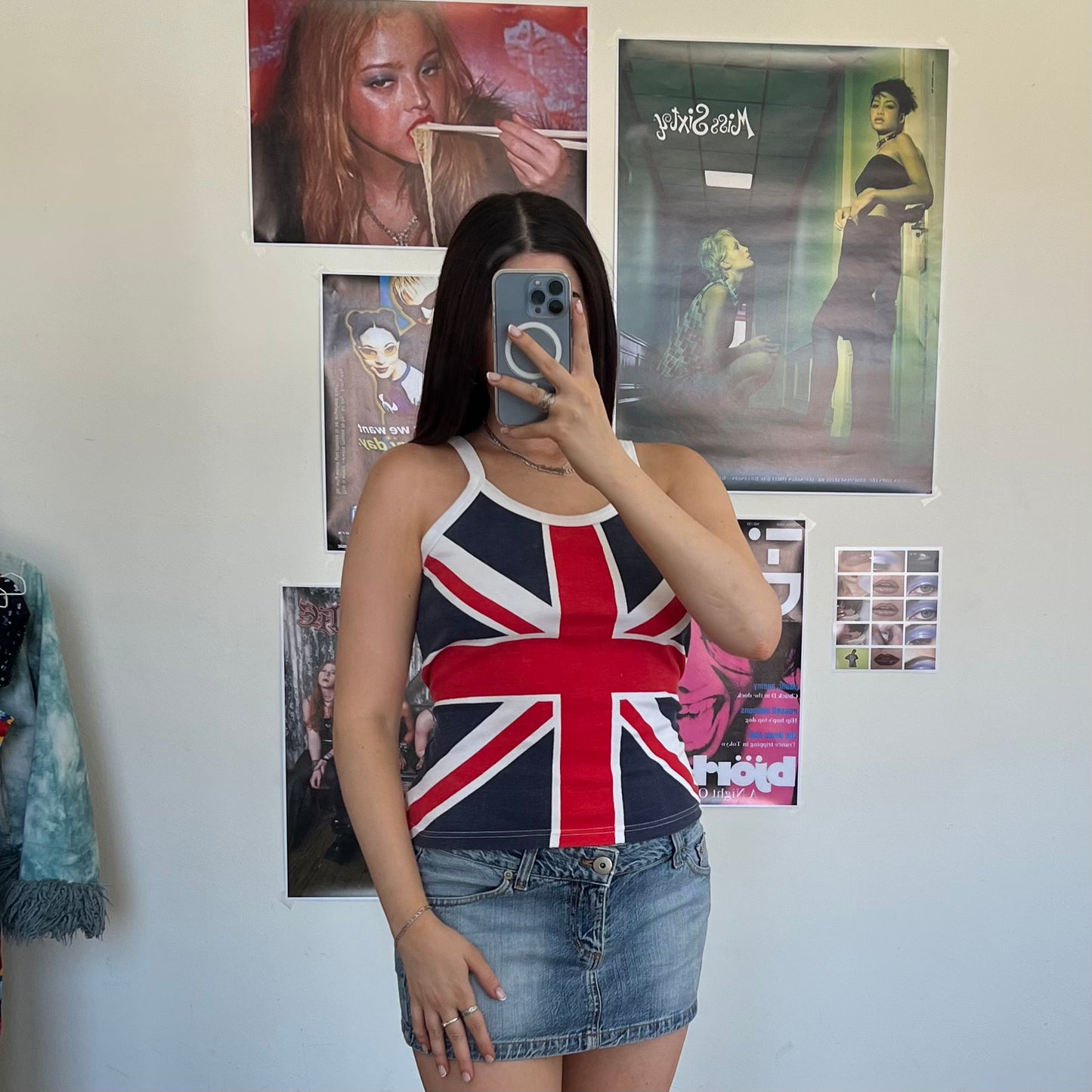 Vintage 90's UK Flag Cami Top (M)