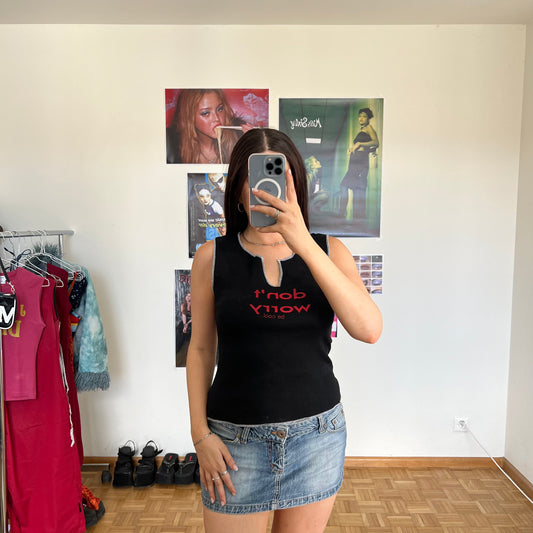 Vintage 90's Skater Don't Worry be Cool Tank Top (S/M)