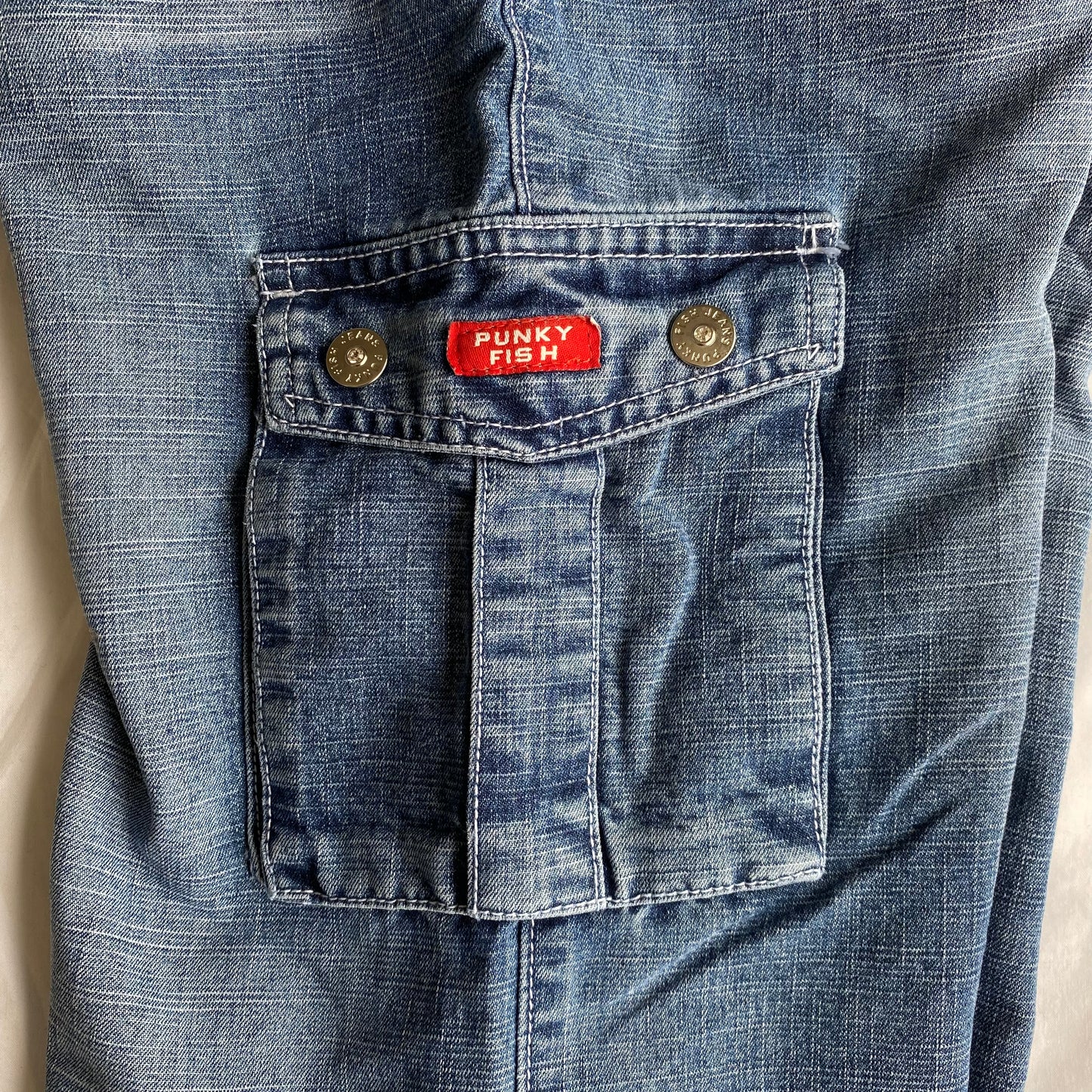 Vintage 90's Skater Cargo Jeans with Extra Flared Leg (34 EU - 6 UK - 2 US)