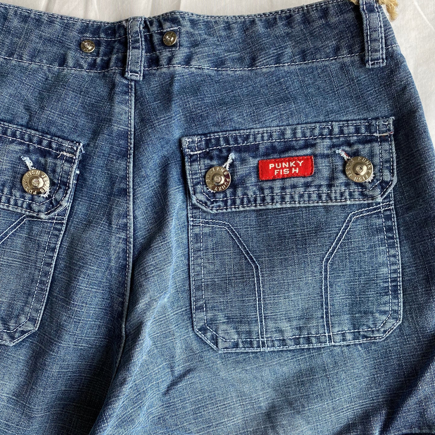 Vintage 90's Skater Cargo Jeans with Extra Flared Leg (34 EU - 6 UK - 2 US)