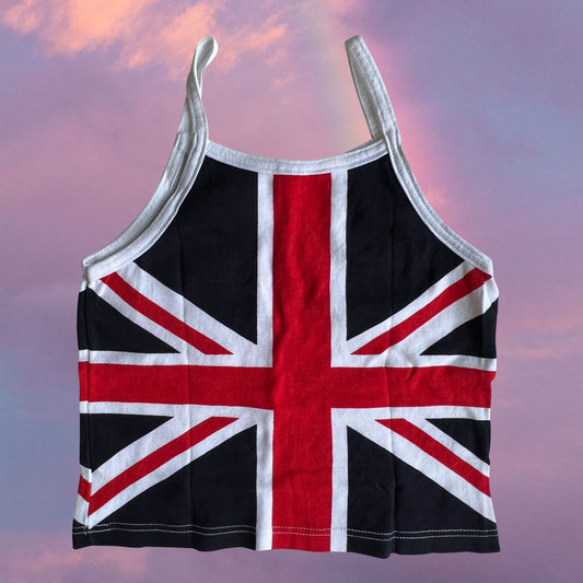 Vintage 90's UK Flag Print Cami Top (XS/S)