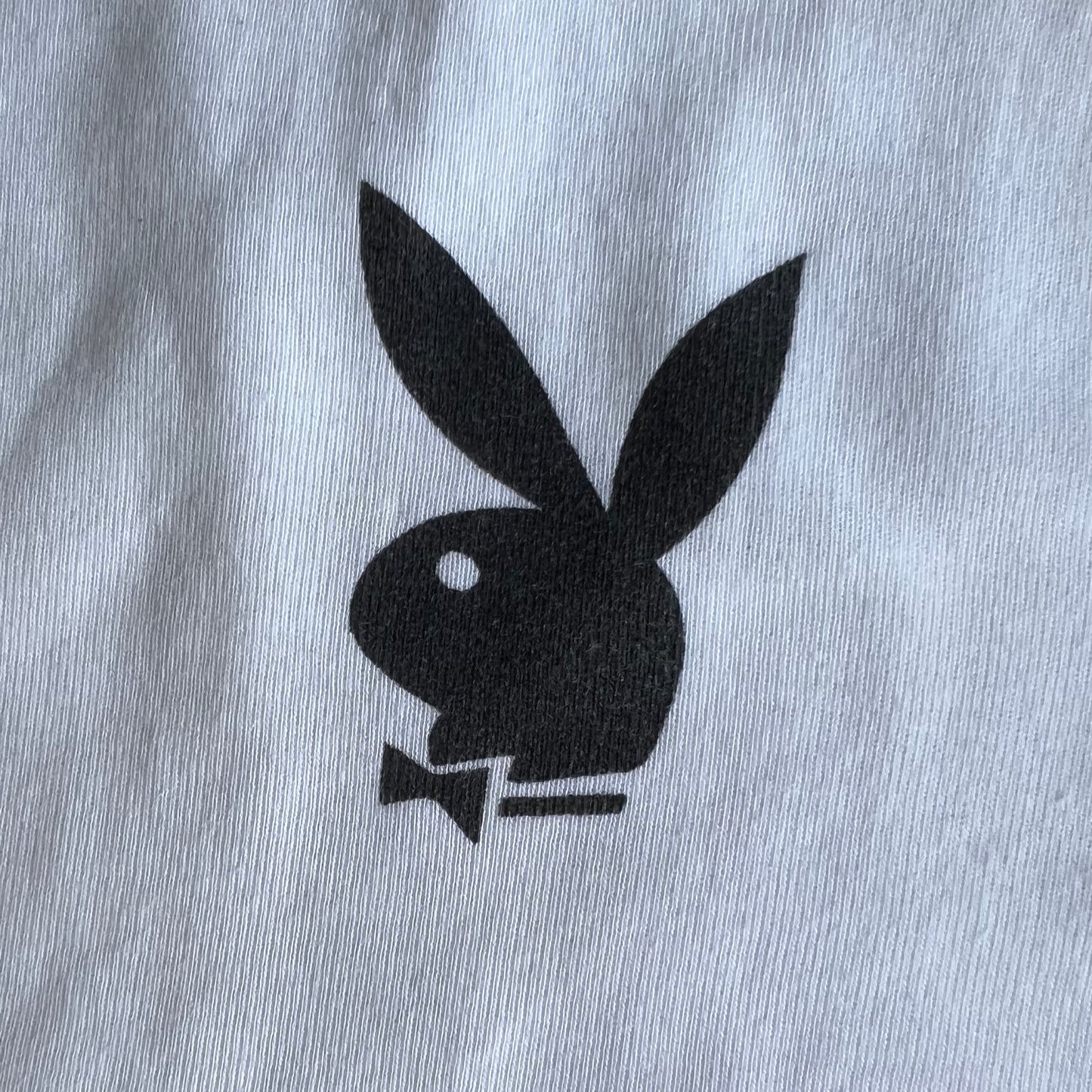 Vintage Y2K Playboy Playmate Black and White Baby Tee (M)