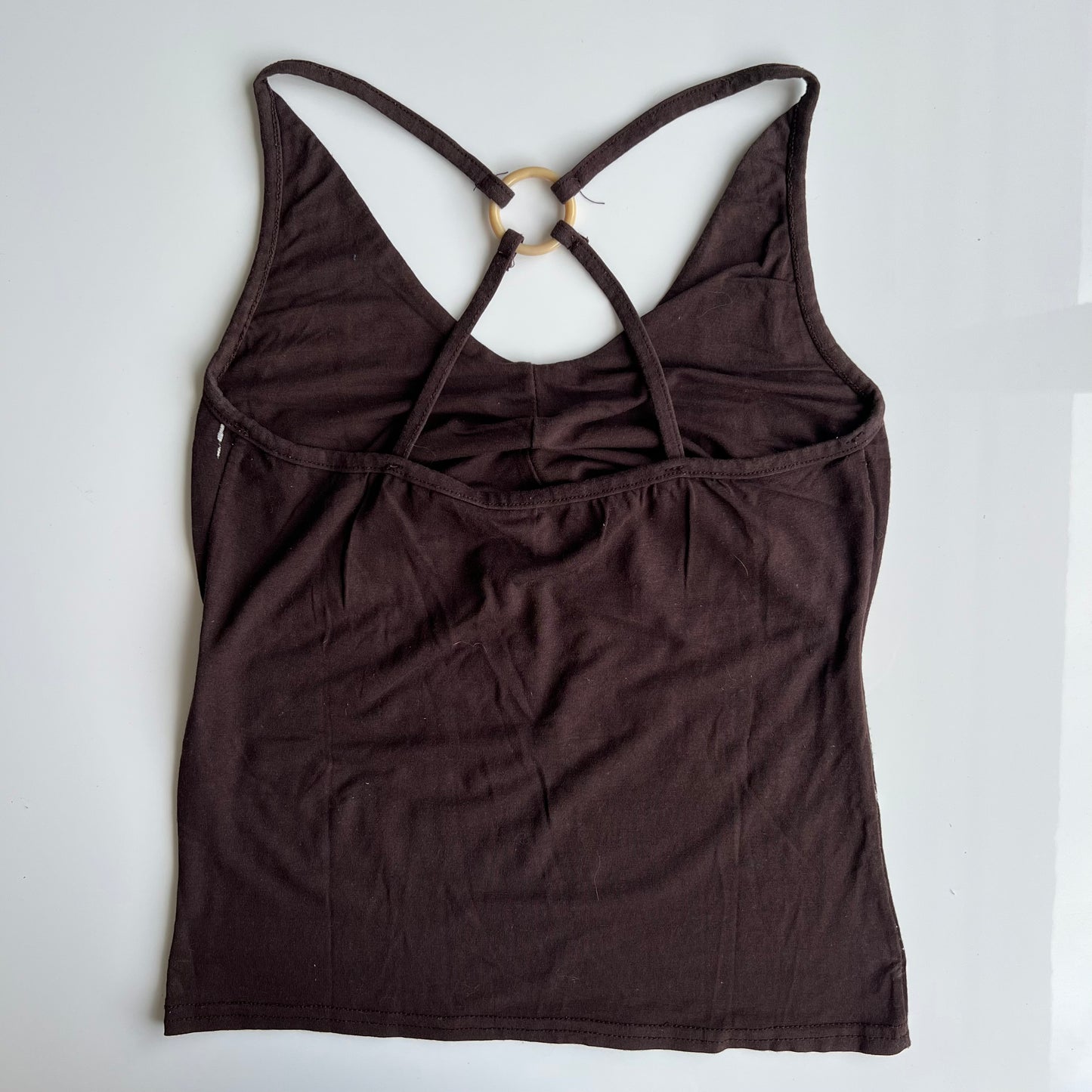 Vintage 90's Grunge Screen Print Brown Top (S)