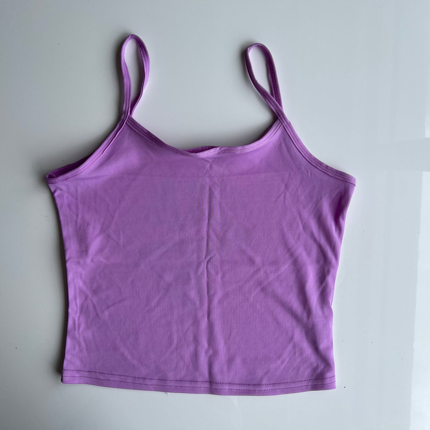 Vintage 90's Skater Lilac Cropped Cami Top with Dragon Print (S/M)