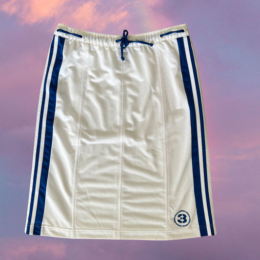 Vintage 90's Adidas Sporty White Midi Skirt (S)