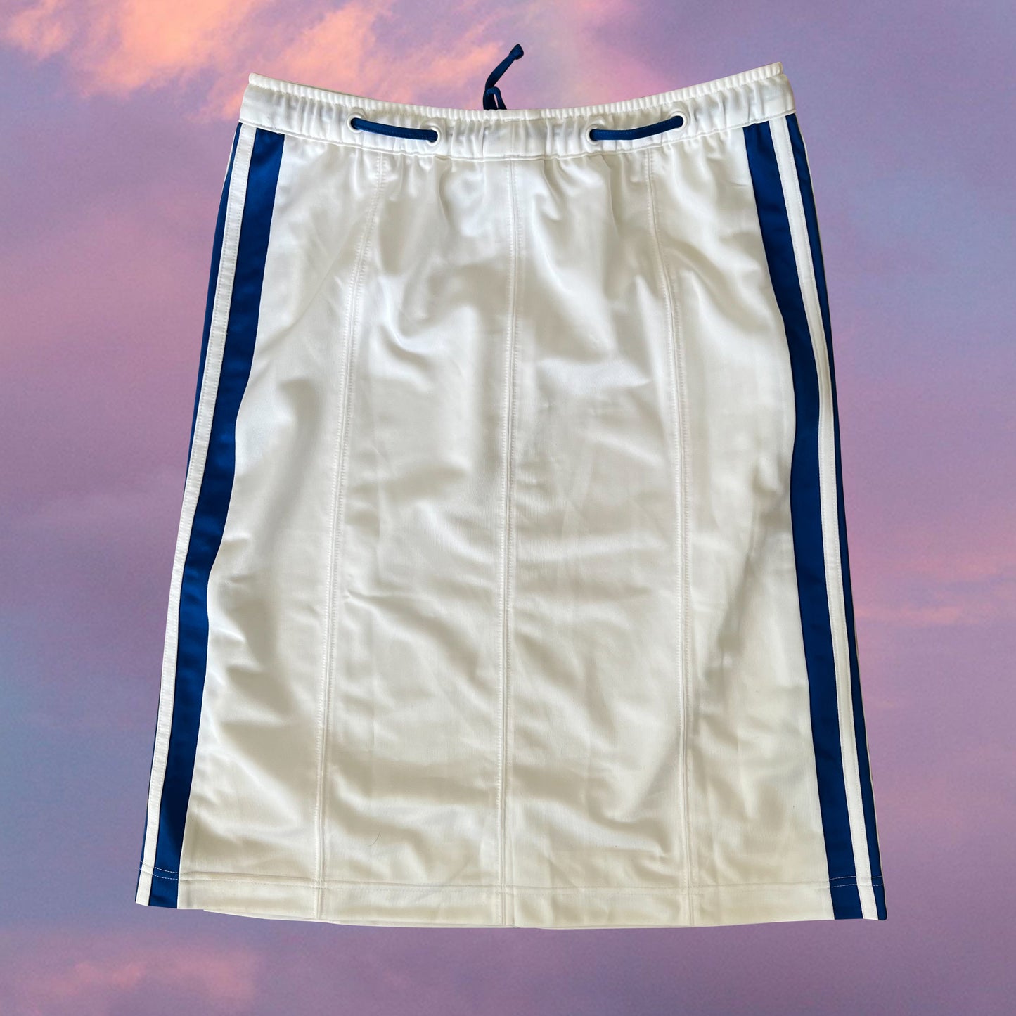 Vintage 90's Adidas Sporty White Midi Skirt (S)