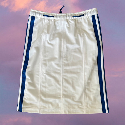 Vintage 90's Adidas Sporty White Midi Skirt (S)