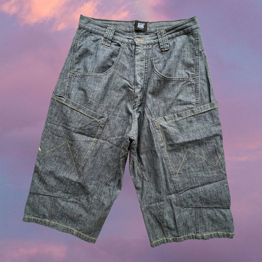 Vintage 90's Skater Denim Jorts / Boyshorts (XS/S)