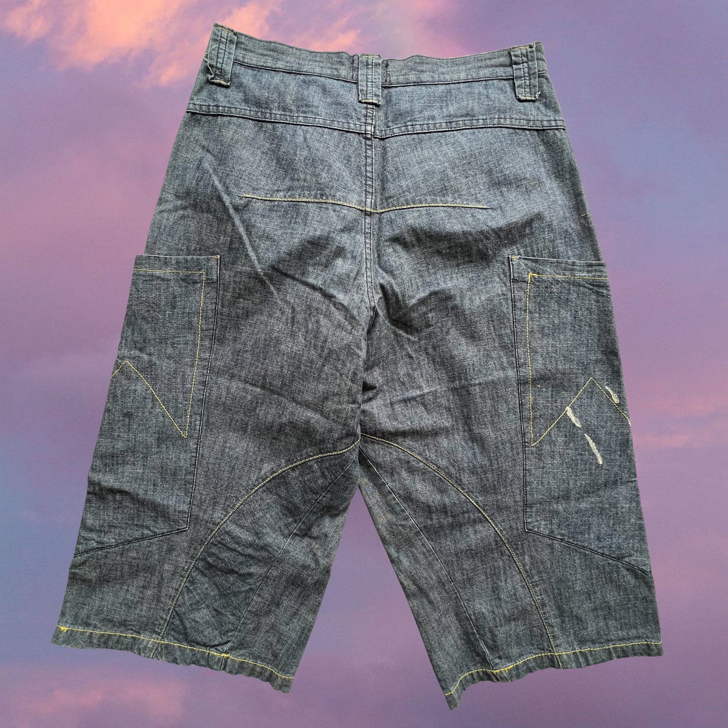 Vintage 90's Skater Denim Jorts / Boyshorts (XS/S)