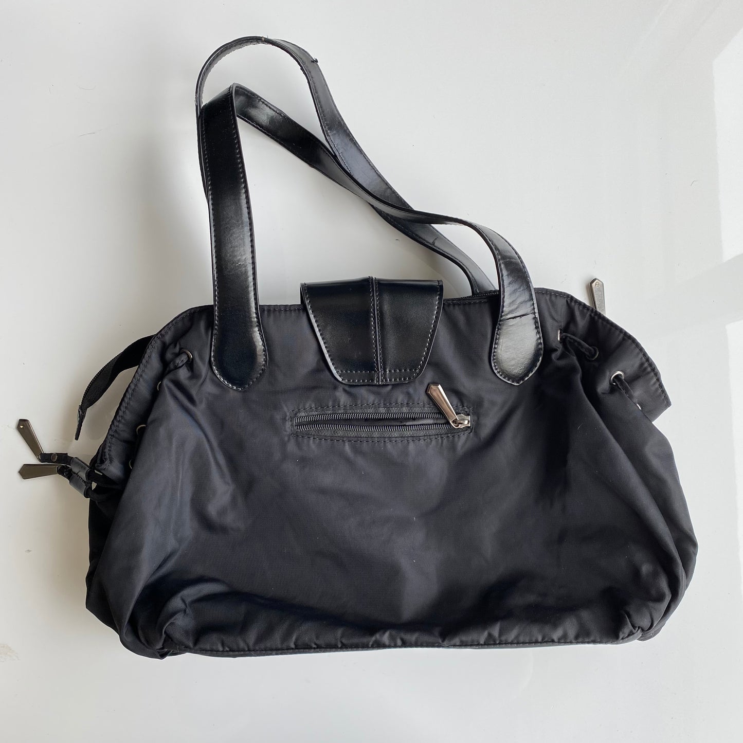 Vintage 90's Archive Mugler Black Shoulder Bag