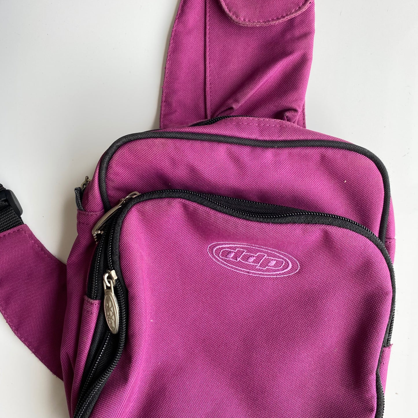 Vintage 90's Techwear Purple One Shoulder Backpack