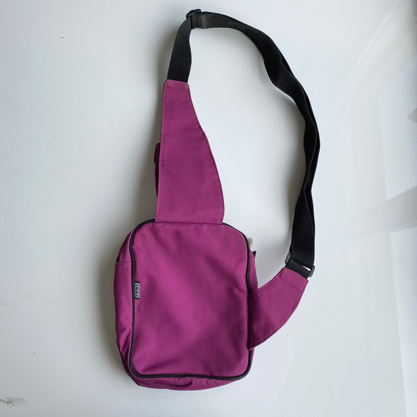 Vintage 90's Techwear Purple One Shoulder Backpack