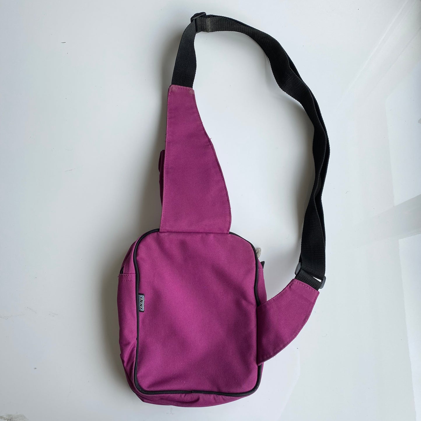 Vintage 90's Techwear Purple One Shoulder Backpack