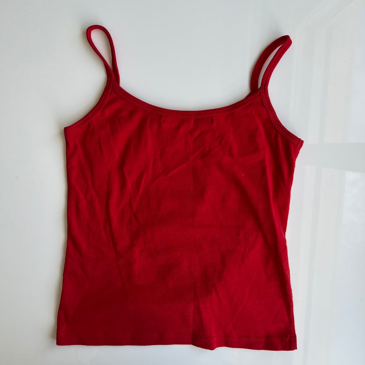 Vintage 90's Skater "1% ANGEL" Red Cami Top (S/M)