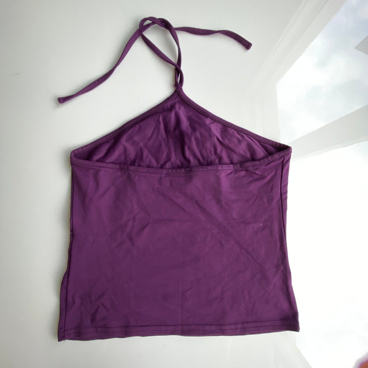 Vintage 90's Morgan de Toi Passion Purple Halter Neck Top (XS/S)