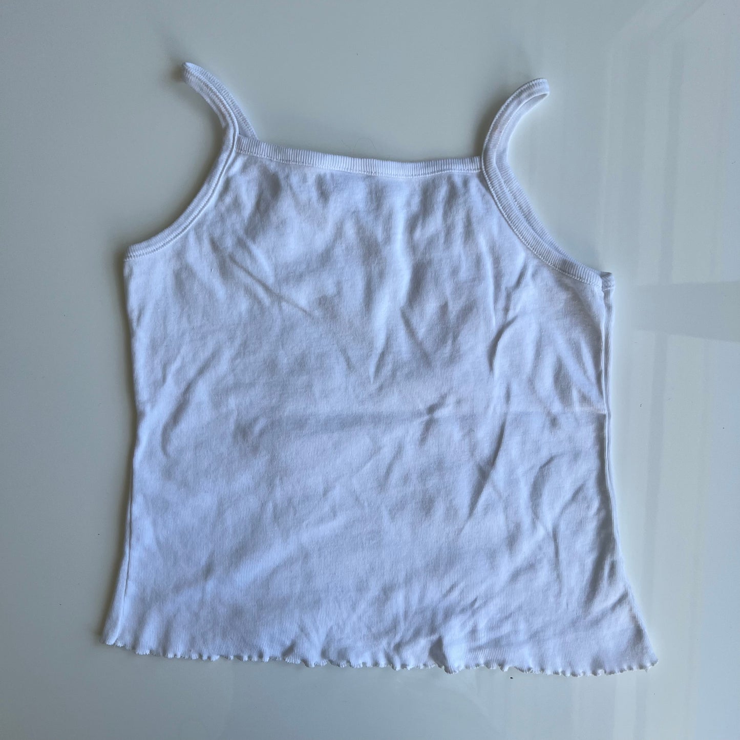 Vintage 90's Skater Angel and Devil White Graphic Cami (XXS/XS)