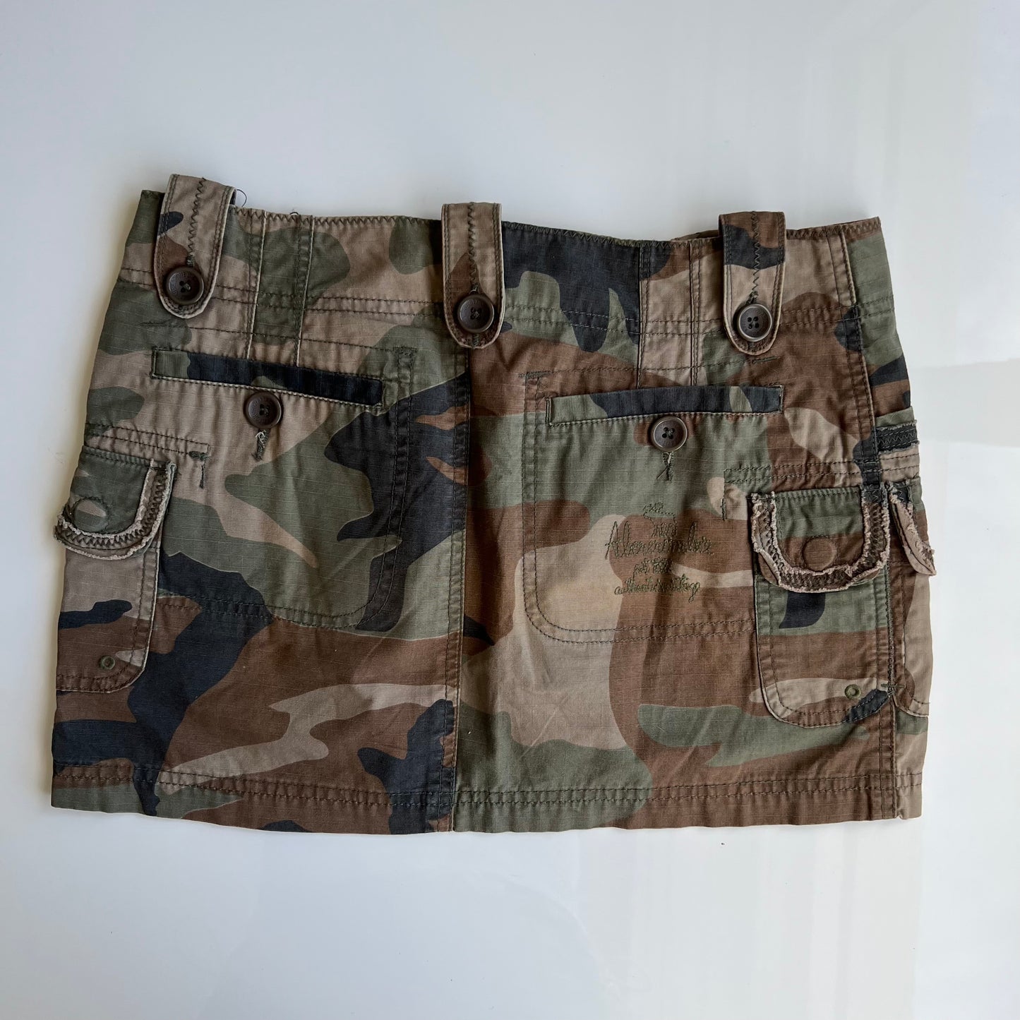 Vintage Y2K Abercrombie Camo Cargo Mini Skirt (34 EU / UK 6 / US 2)