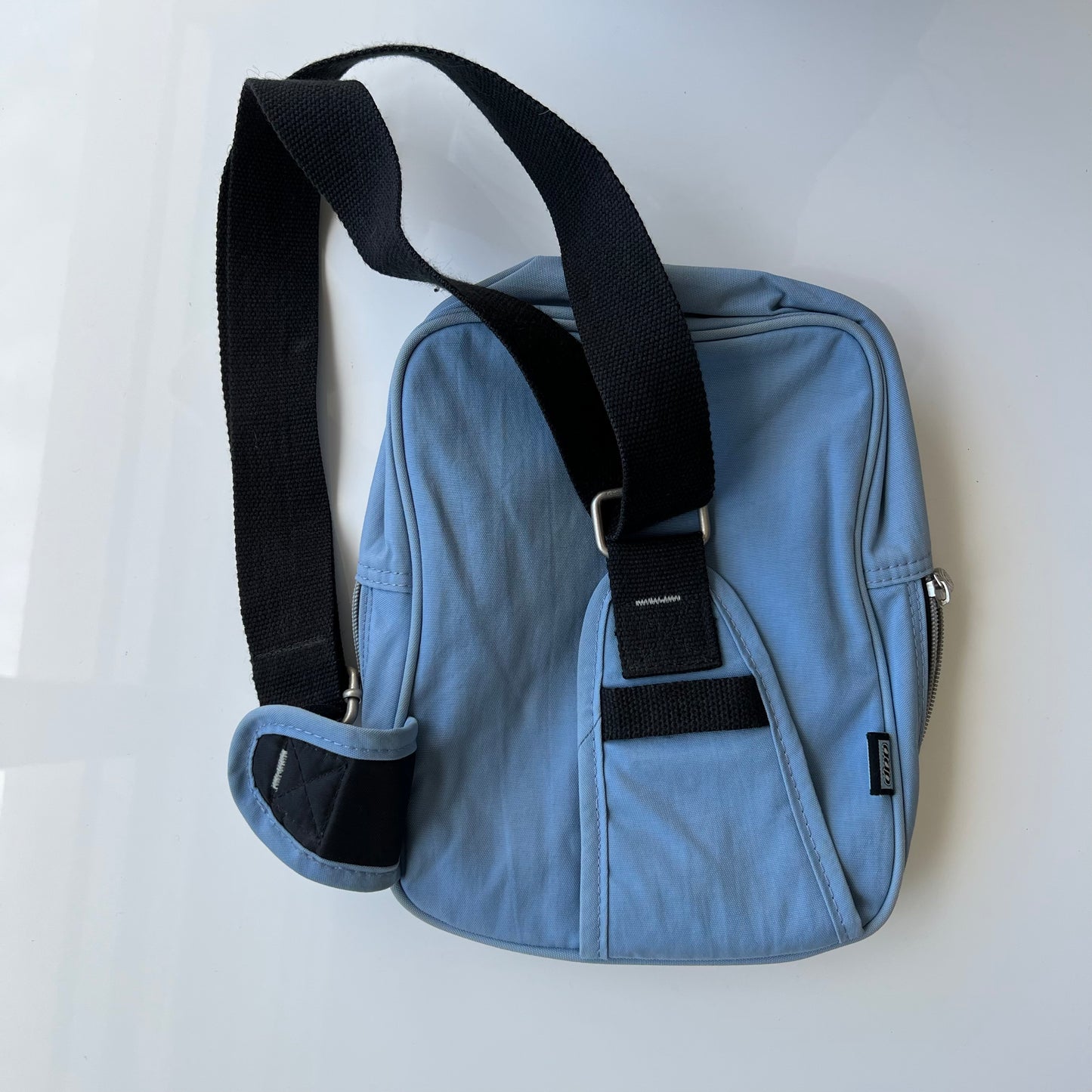 Vintage 90's Techwear Baby Blue One Shoulder Backpack