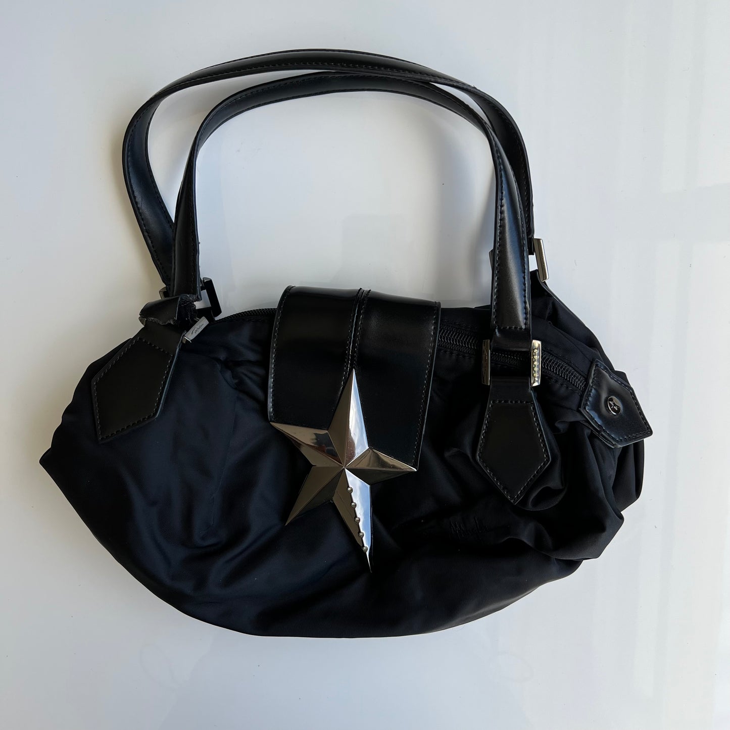 Vintage 90's Archive Mugler Black Shoulder Mini Bag