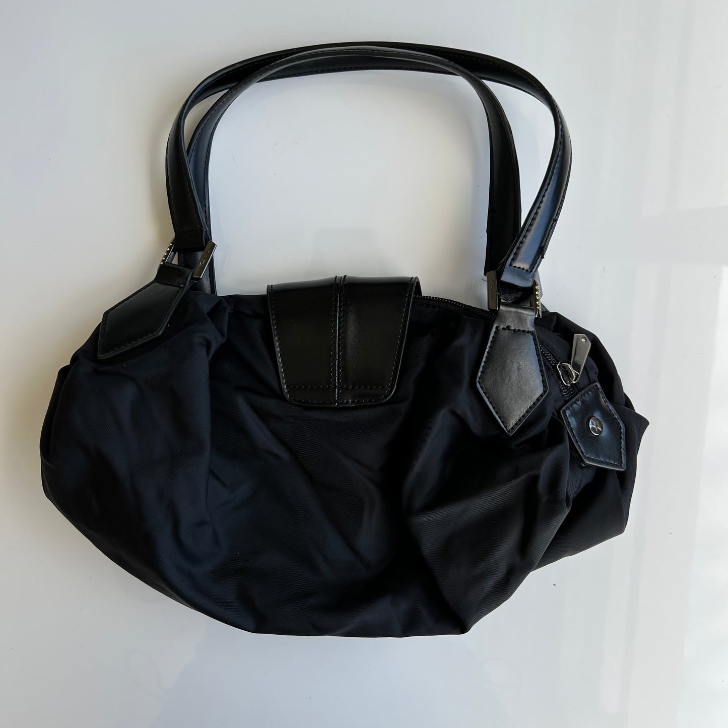 Vintage 90's Archive Mugler Black Shoulder Mini Bag