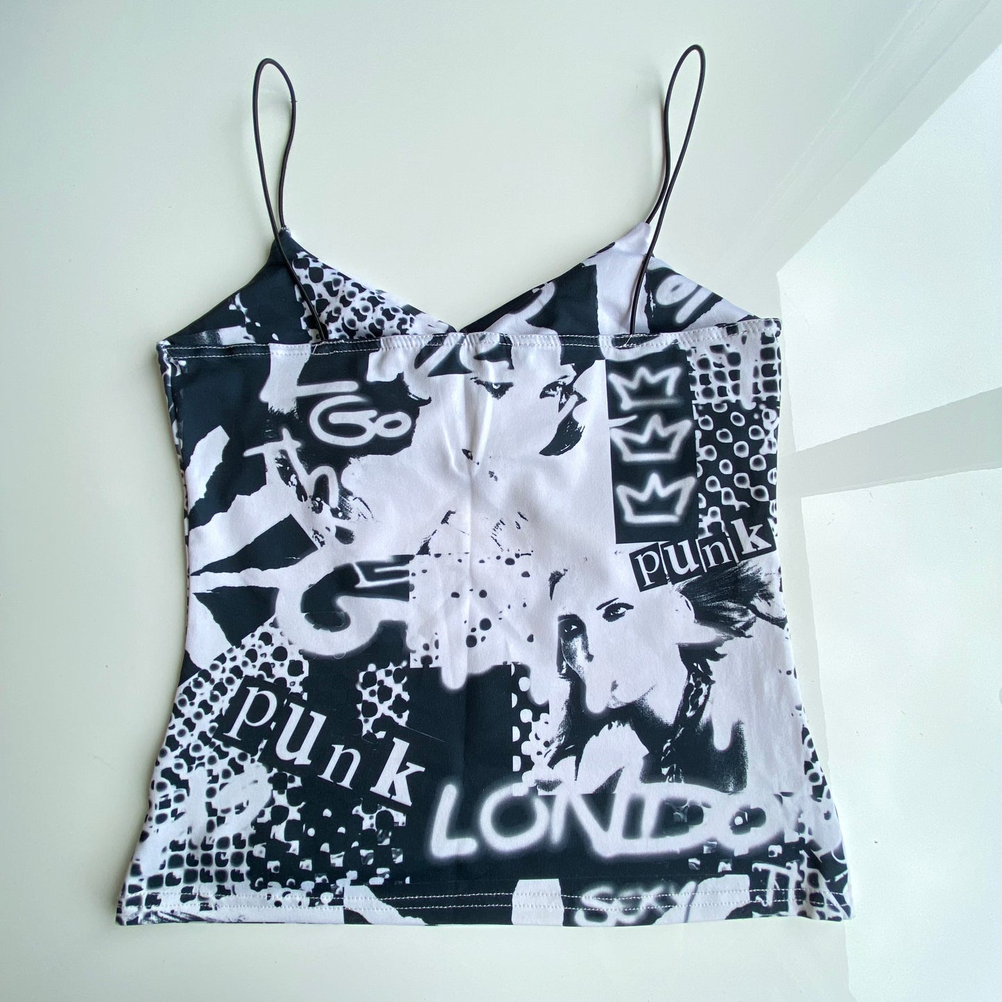 Vintage 90's Grunge Punk Graphic Print Cami Top (L)