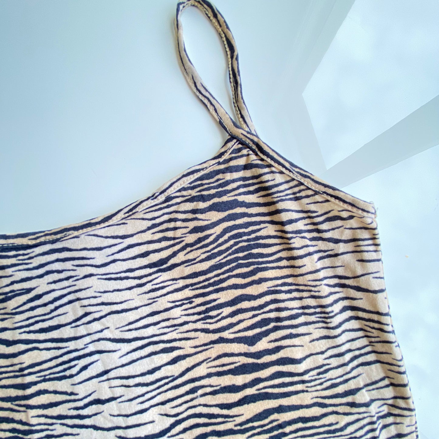 Vintage 90's Morgan de Toi Tiger Print Mesh Cami Top (S/M)