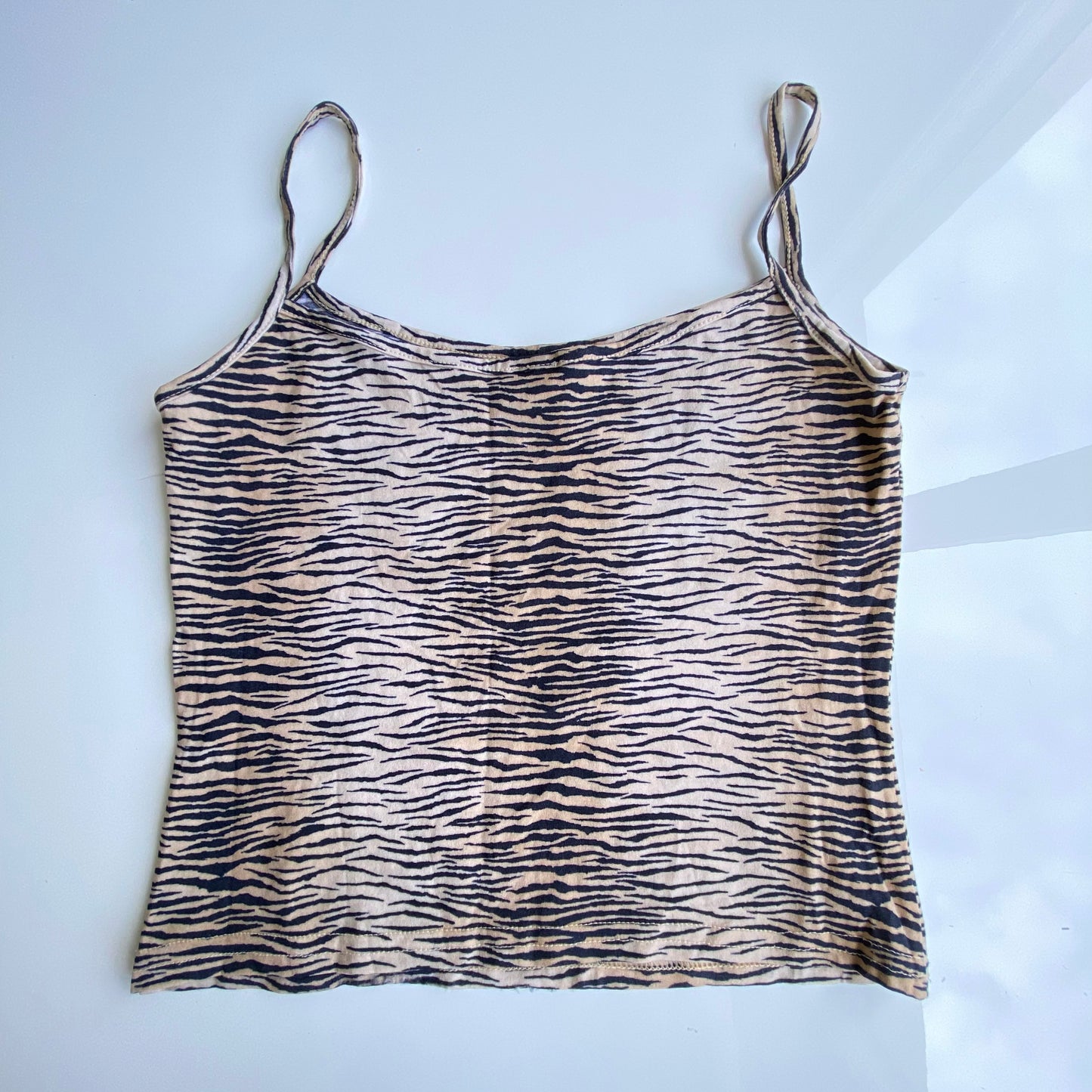 Vintage 90's Morgan de Toi Tiger Print Mesh Cami Top (S/M)