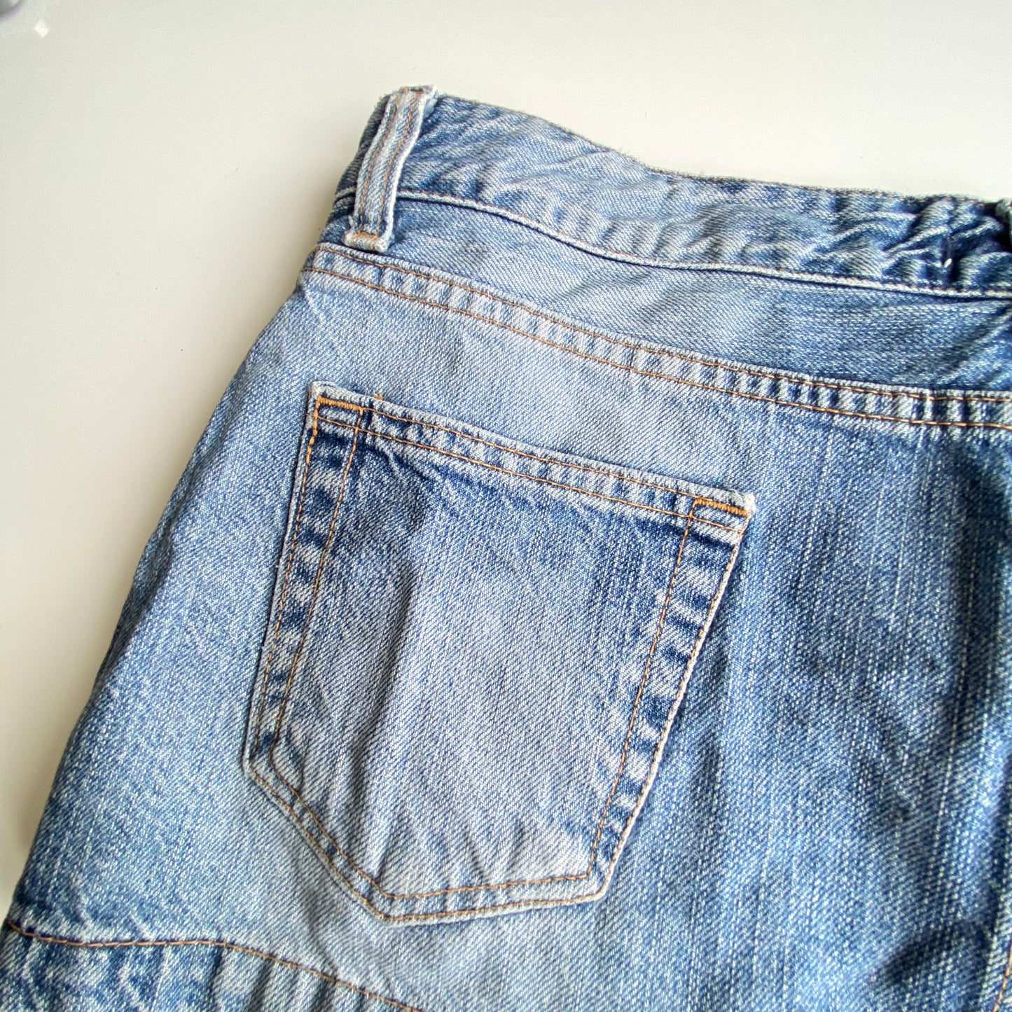 Vintage Y2K Micro Mini Blue Denim Skirt (36 EU / UK 8 / US 4)