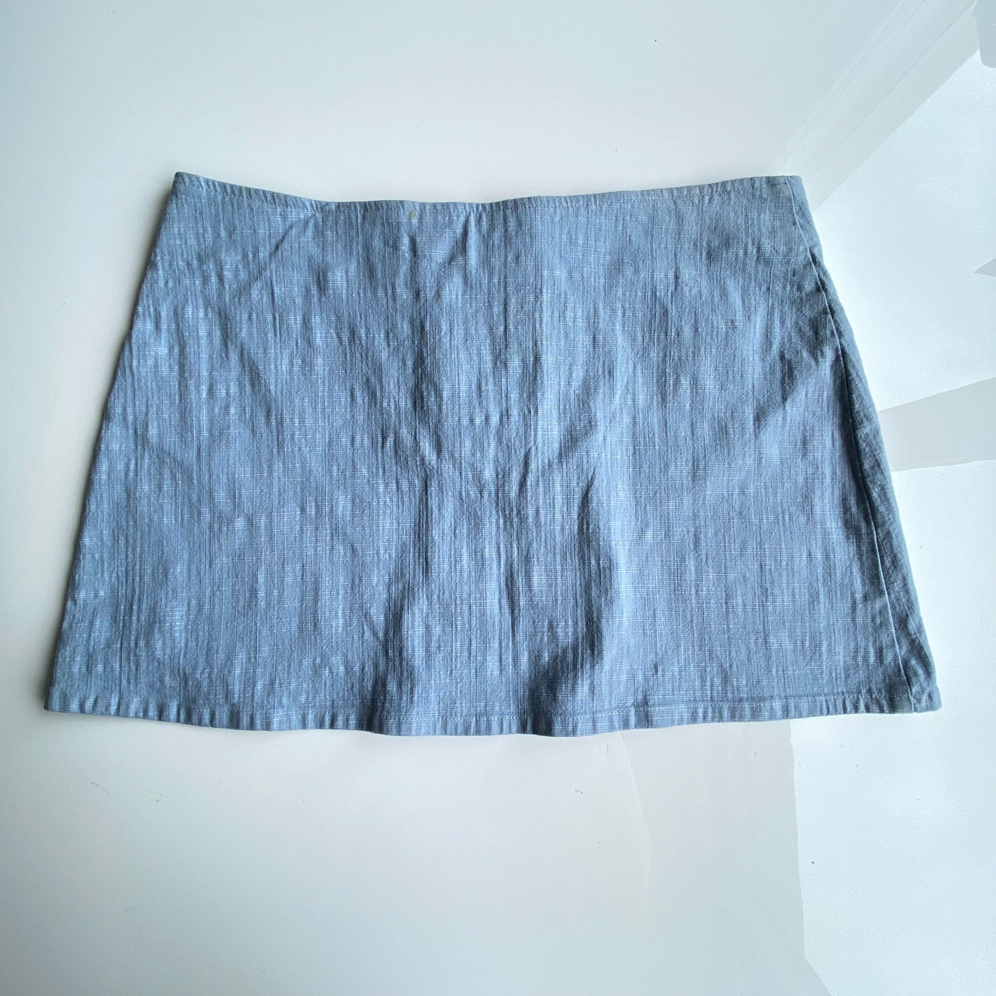 Vintage 90's Coyote Ugly Lace Up Blue Mini Skirt (S/M)