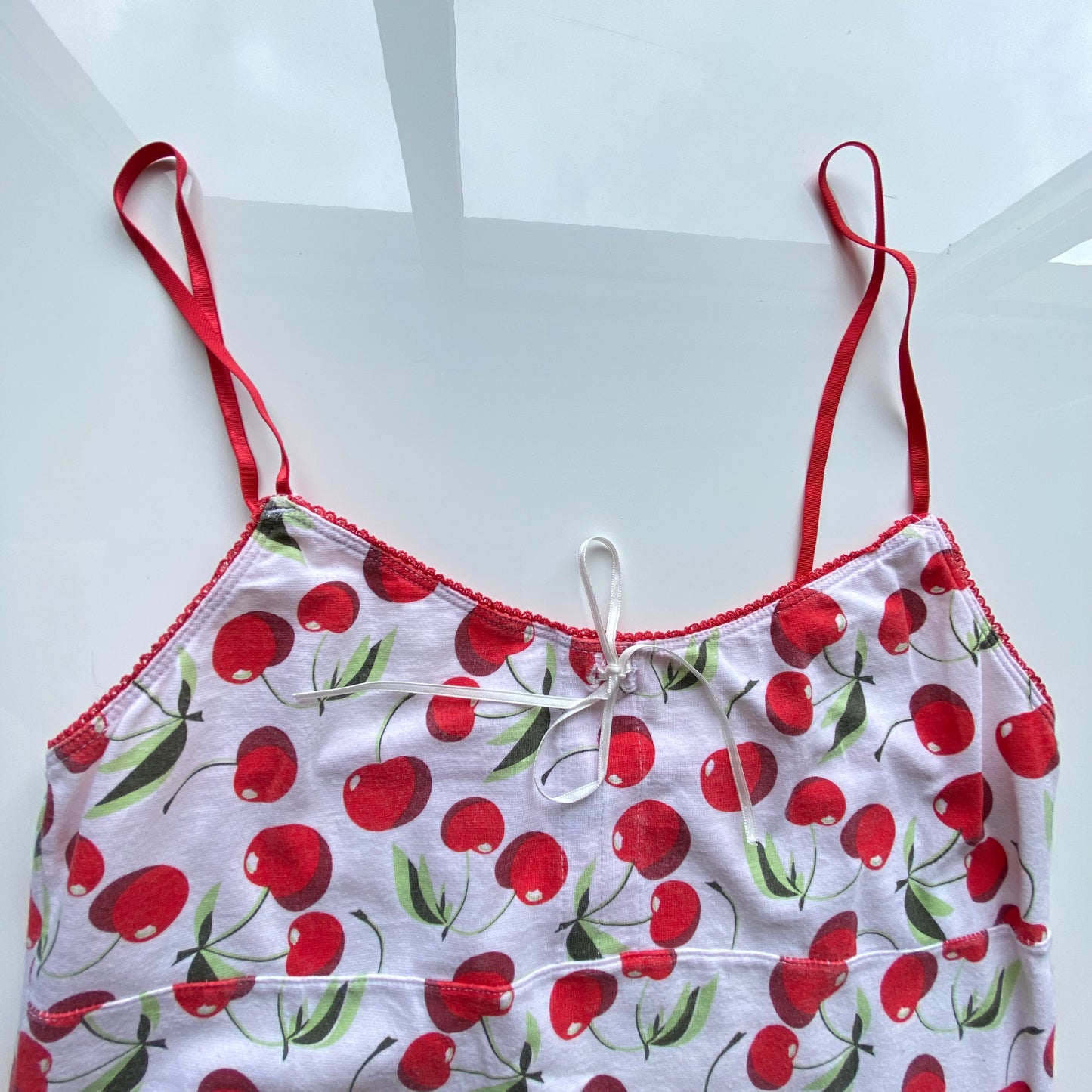 Vintage 90's Cute Cherry Cami Dress (36 EU / UK 8 / US 6)