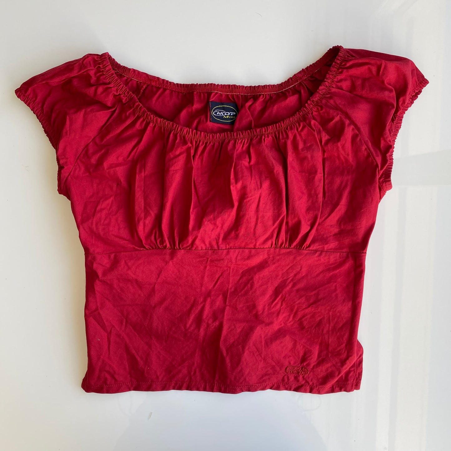 Vintage 90's Red Backless Milkmaid Top (S)