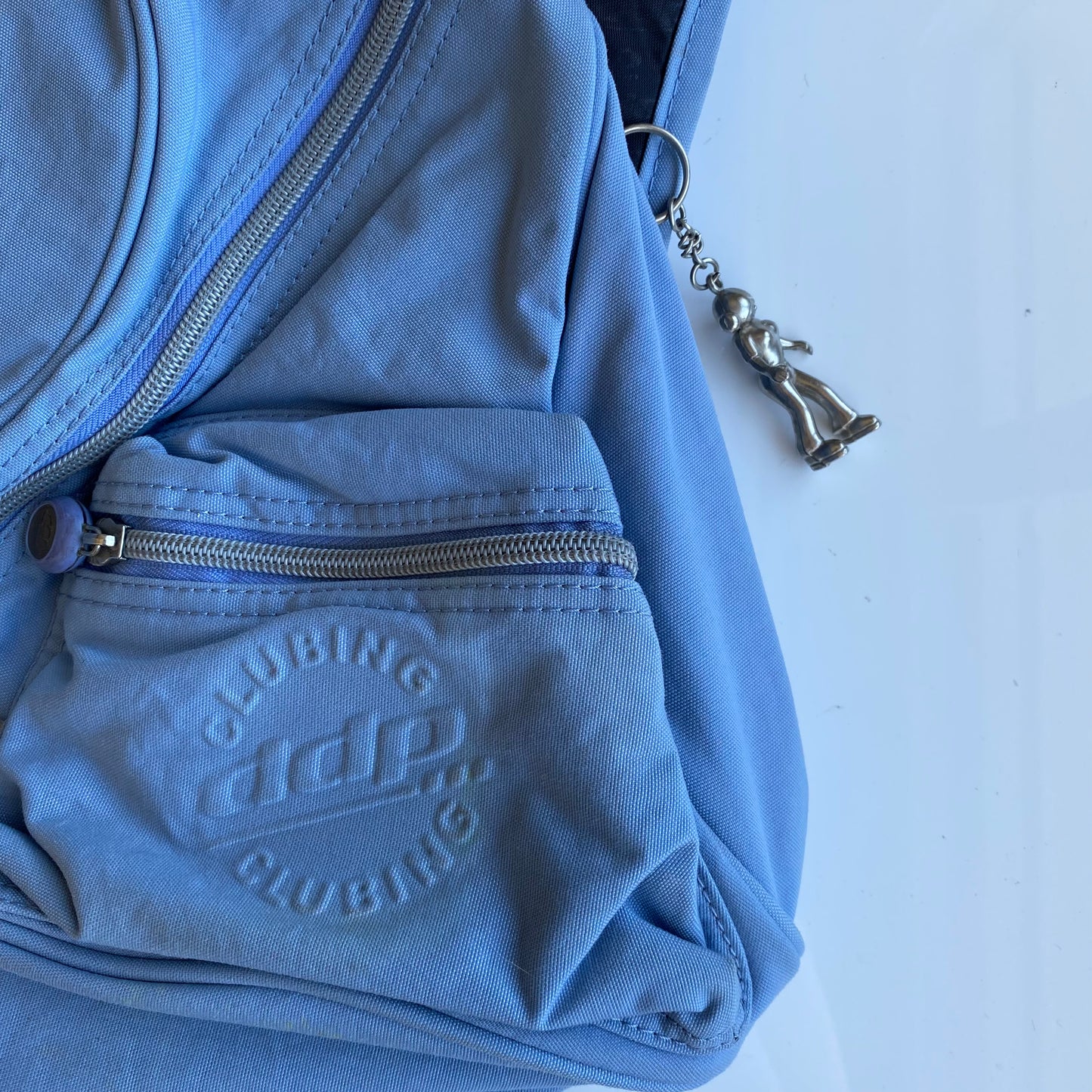 Vintage 90’s Techwear Baby Blue One Shoulder Backpack