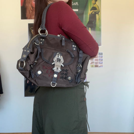 Vintage Y2K Cyber George Gina and Lucy Bowling Shoulder Bag