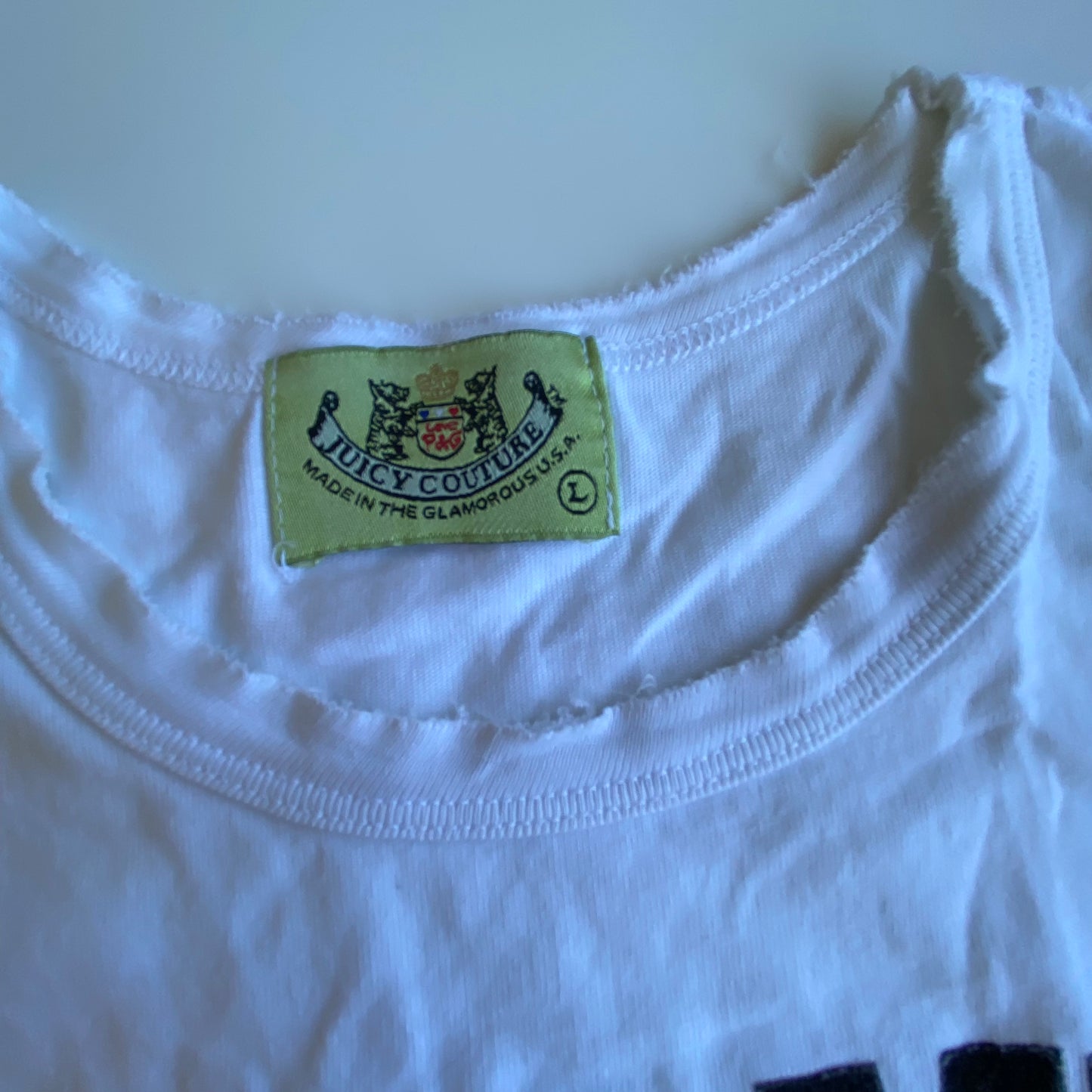 Vintage Y2K Juicy Couture “Dreaming of Juicy” Graphic White Tank Top (M/L)